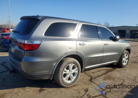 2012 Dodge Durango Sxt z USA, uszkodzony, nr VIN 1C4RDJAG5CC151951